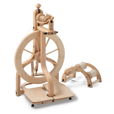 Matchless spinning wheel and Tensioned Lazy Kate
